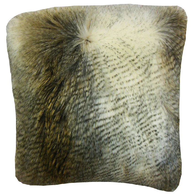 Valeska Faux Fur Euro Sham Beige