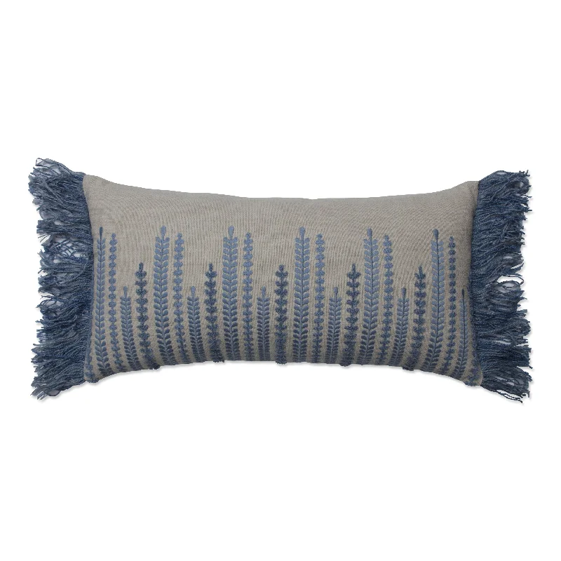 Alpine Indigo Blue Bolster Throw Pillow