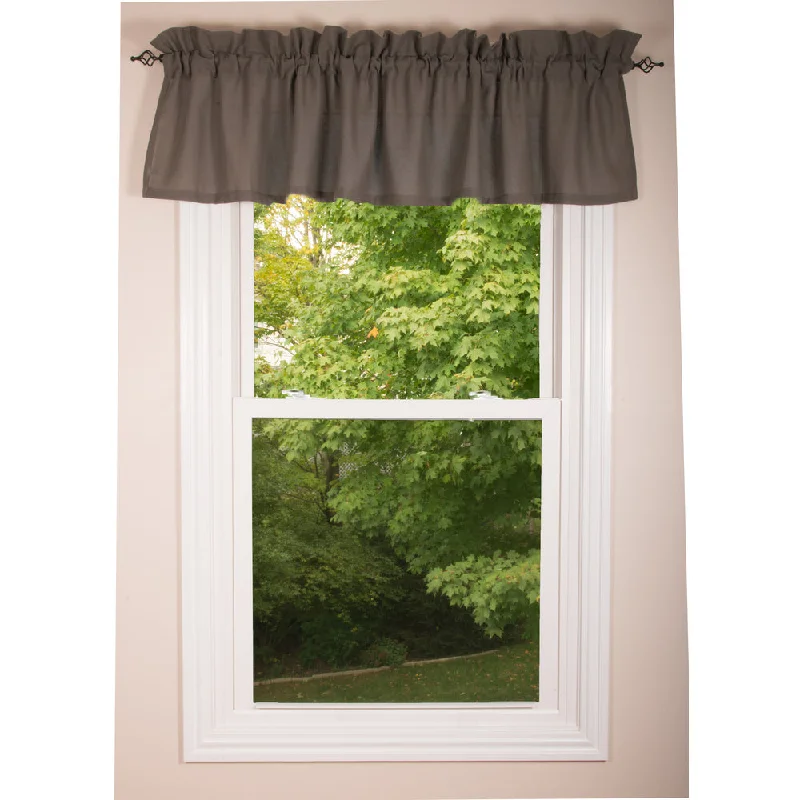 Heirloom Valance Pewter Unlined VL010065