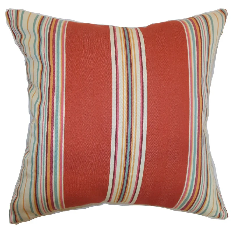 Hyder Stripes Euro Sham Red Barn