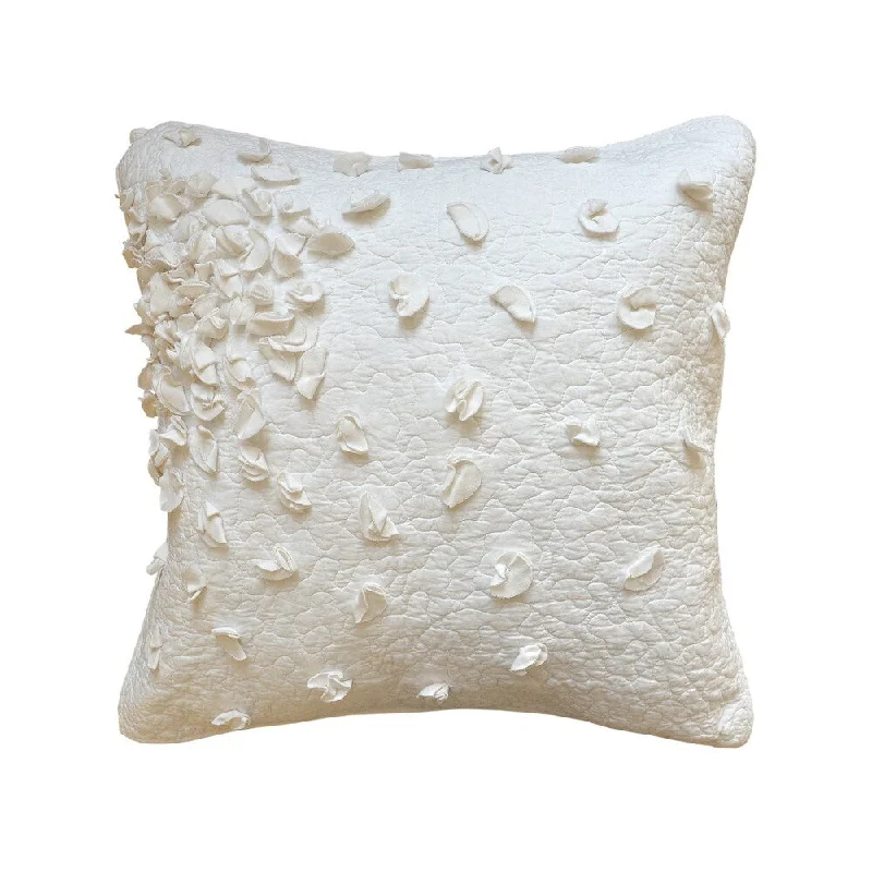 Nostalgia Home Petals European Square White Sham