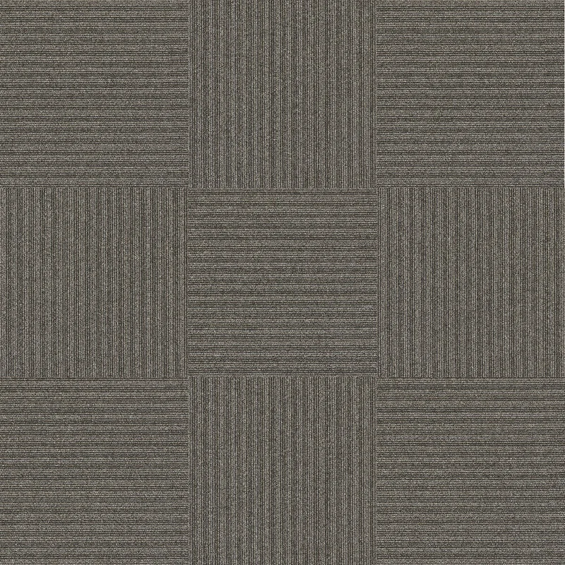 Next Floor Carpet Tile Pinstripe 877002 Sequoia 19.7" x 19.7" (54 SF/Box)