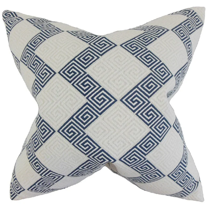 Sandrine Geometric Euro Sham Indigo