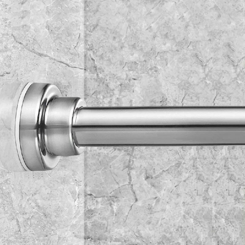 Tension Shower Curtain Rod 42-71 inches, Shower Curtain Rod - Silver