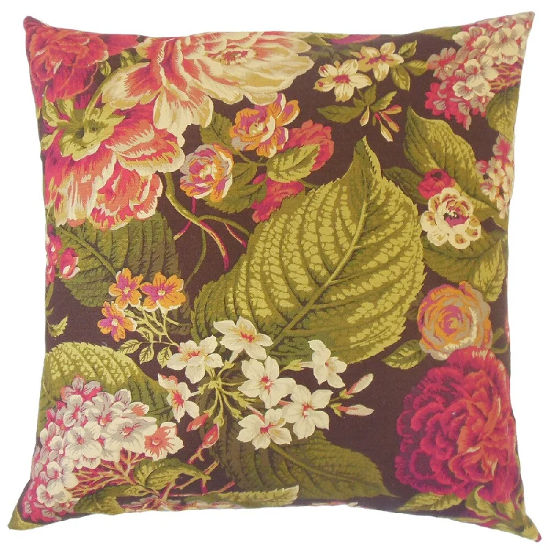 Kalonice Floral Euro Sham Russett