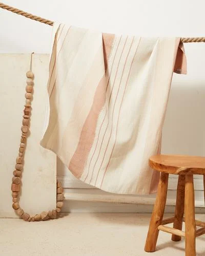 Baby Pantelho Blanket in Peach & Sage