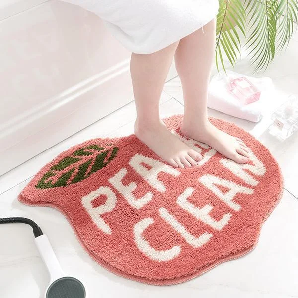 Lovely Fruit Door Mat Peach Pattern