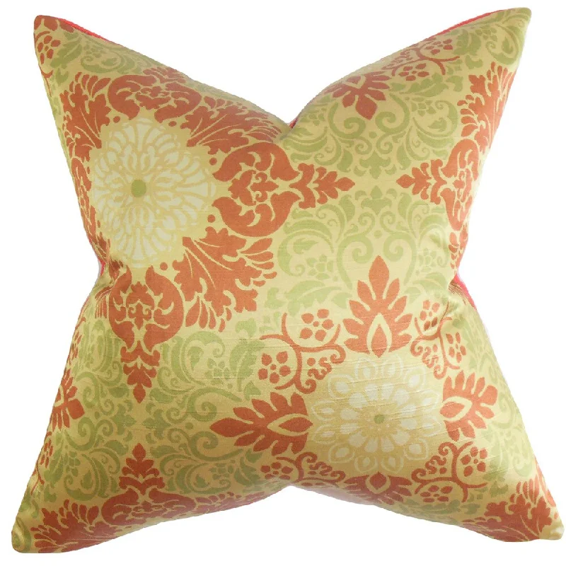 Sefarina Floral Euro Sham Red