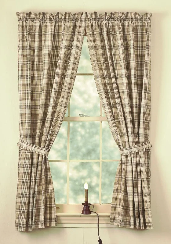 Thyme Lined Short Panels Curtains 63" Park Designs