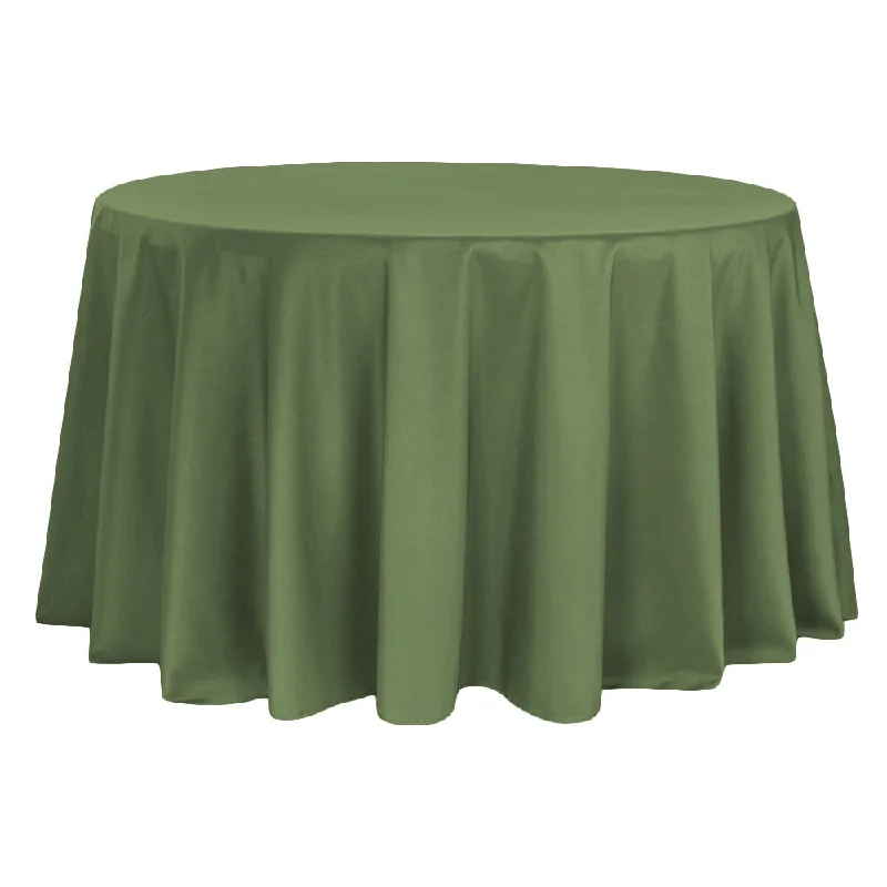 Polyester 120" Round Tablecloth - Willow Green