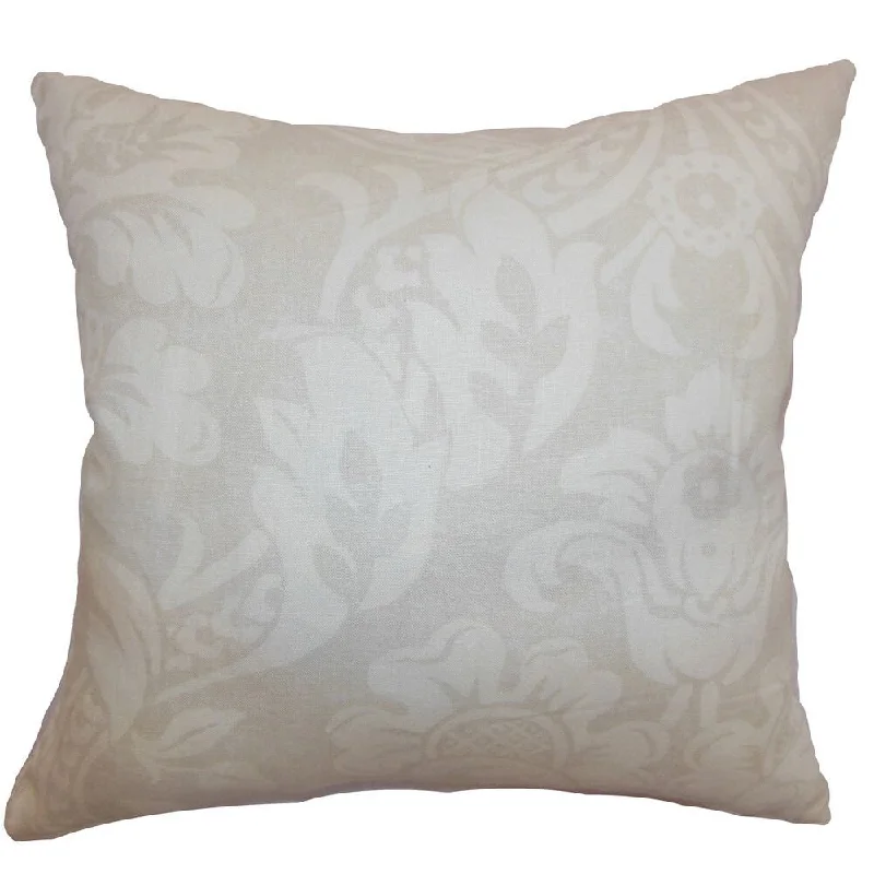 Marcail Floral Euro Sham Neutral