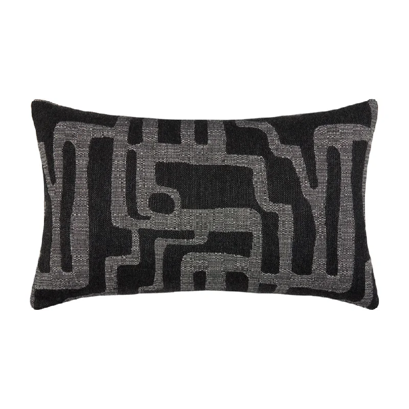 12" x 20" Elaine Smith Pillow  Noble Charcoal