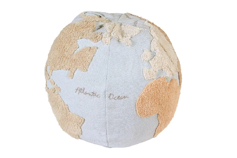 World Map Pouffe