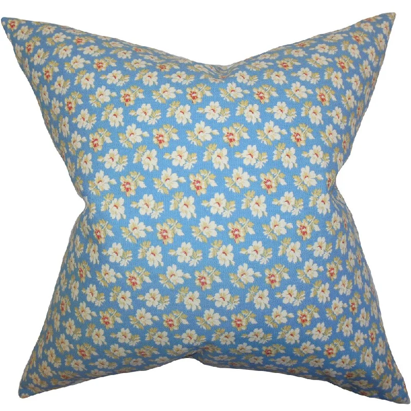 Parren Floral Euro Sham Blue