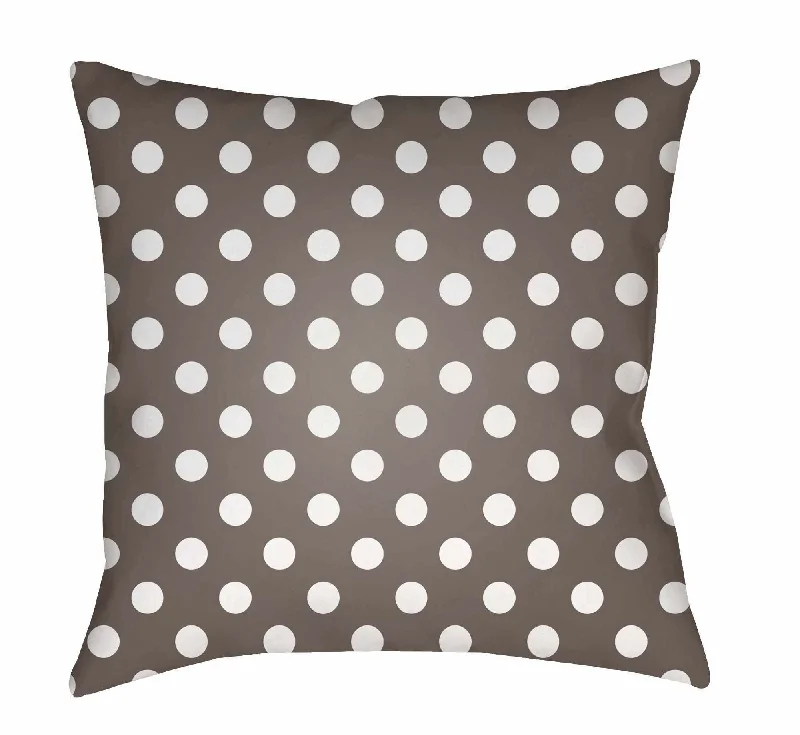 Gubat Taupe Polka Dot Accent Pillow