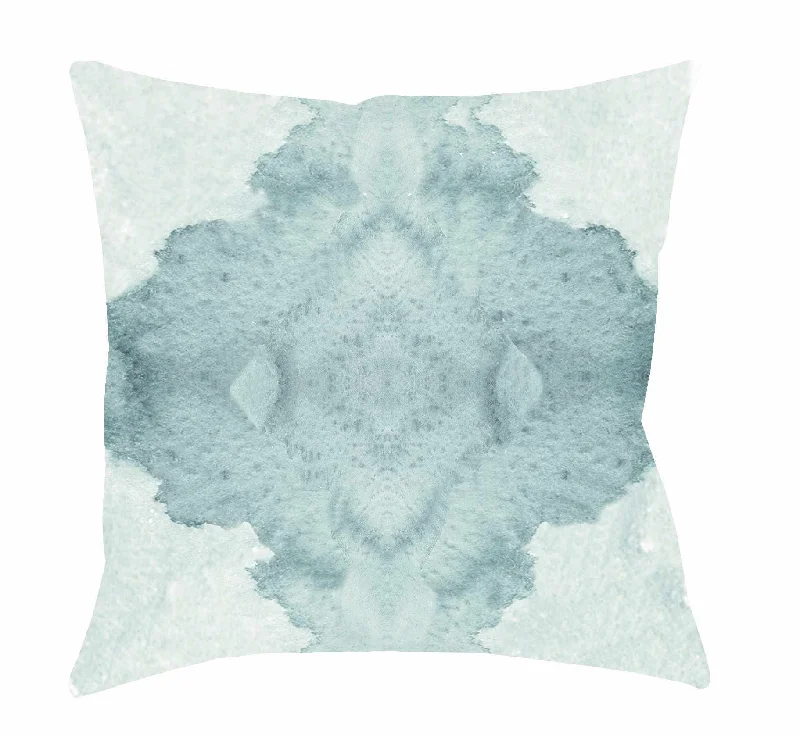 Samboan Mint Watercolor Art Throw Pillow