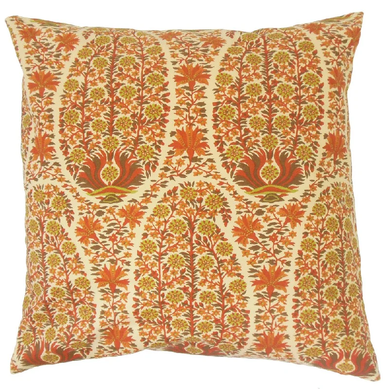 Caliana Floral Euro Sham Saffron