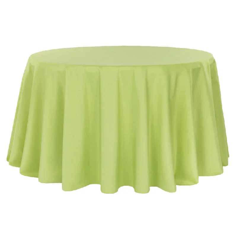 Polyester 120" Round Tablecloth - Apple Green