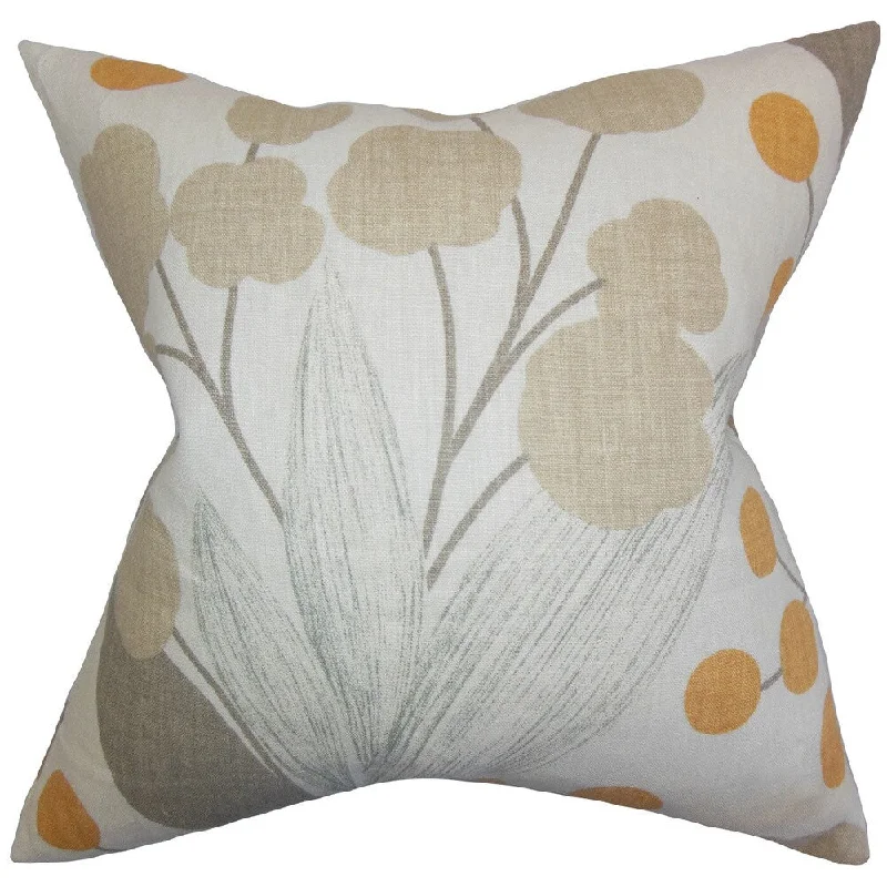 Geneen Floral Euro Sham Spice