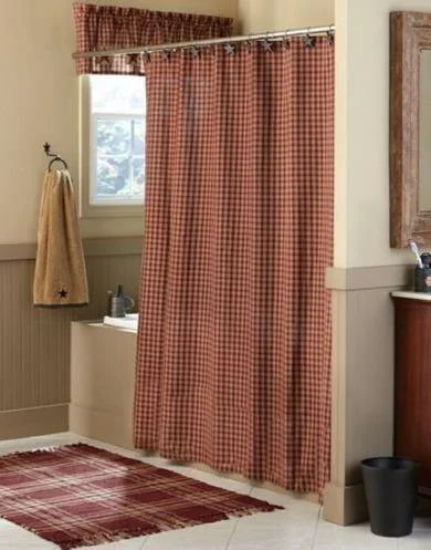 Sturbridge Shower Curtain Wine - 72" x 72" Park Designs