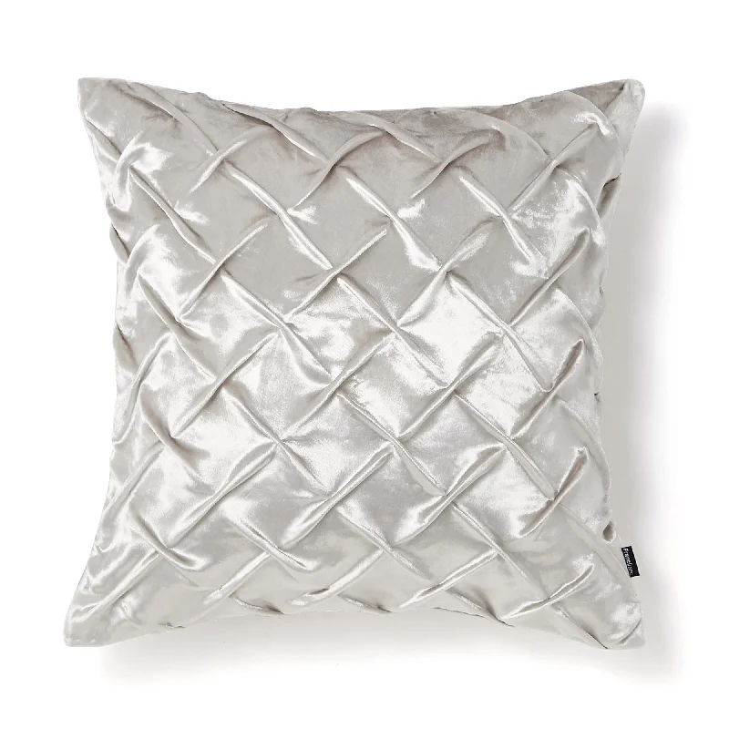 Vlvt Smocking Cushion Cover 450 X 450 Light Gray