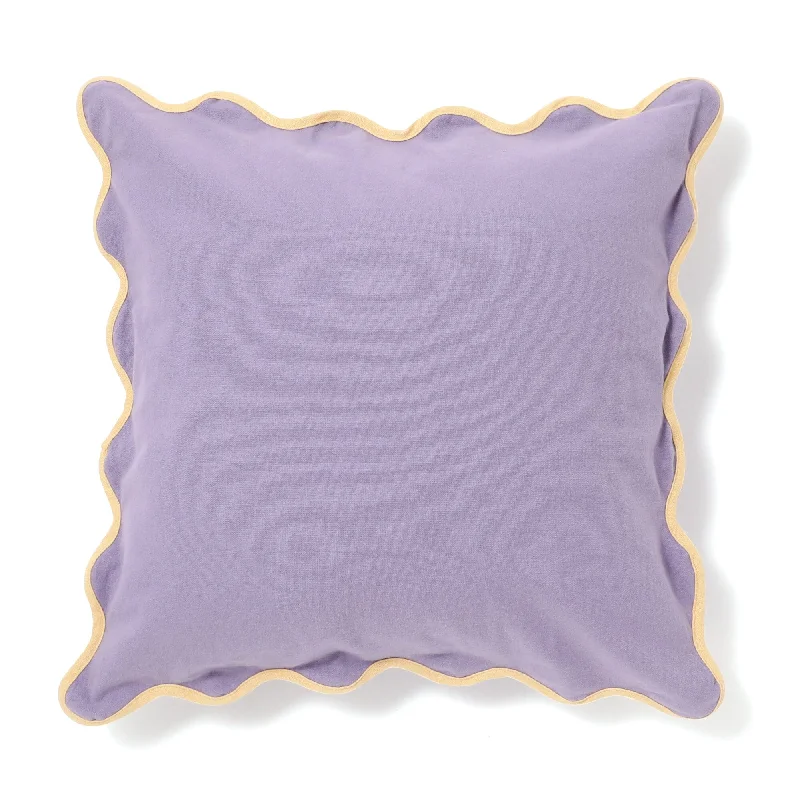 Bicolor Wave Cushion Cover 450 x 450  Purple