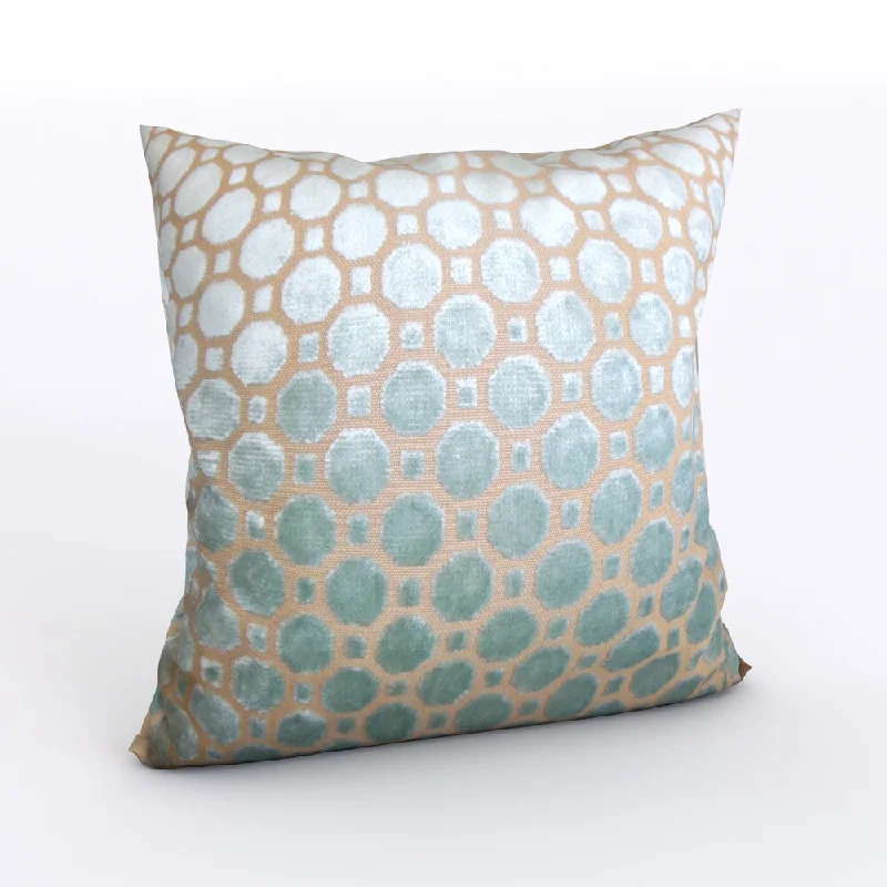 The Curated Nomad Nietos Geometric Blue Euro Sham