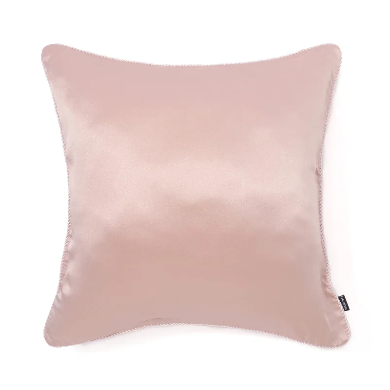 Front Silk Cushion Cover 450 x 450  Pink