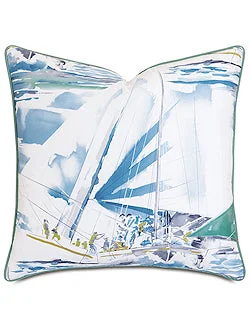 Bluewater Regatta Square Accent Pillow