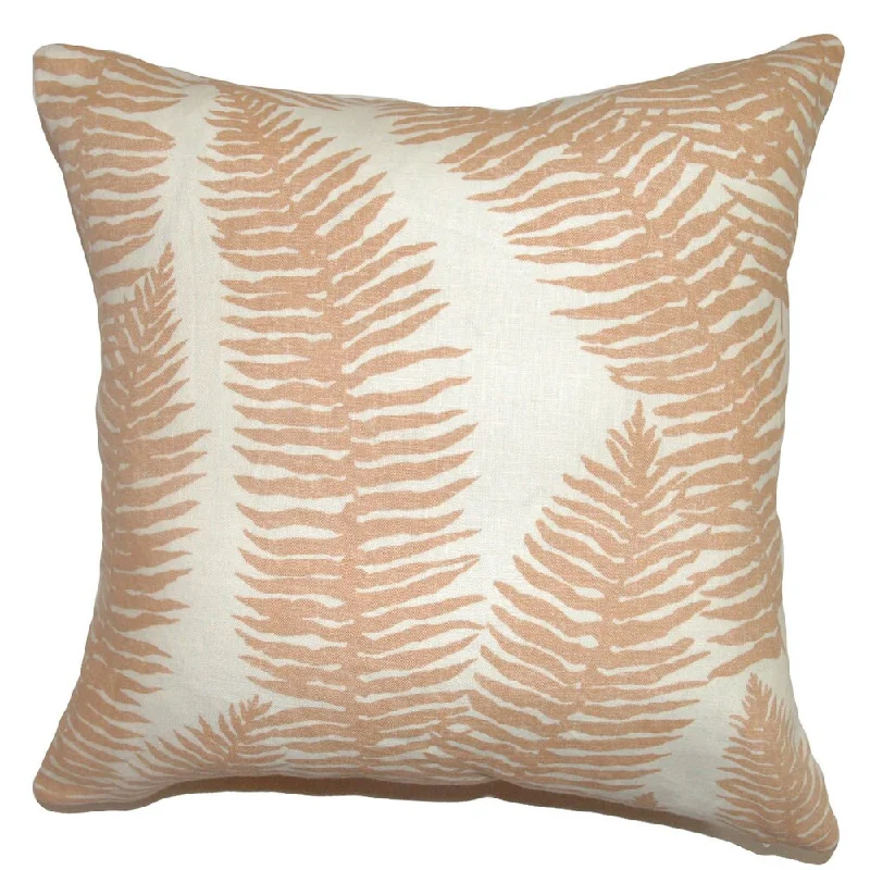 Udele Leaf Euro Sham Coral