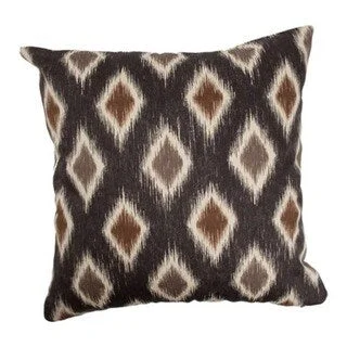 Faela Geometric Euro Sham Black/Brown