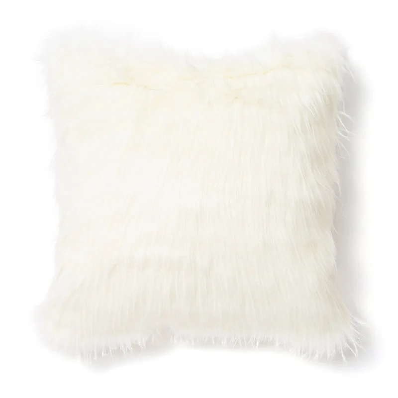 Fur H Cushion Cover 450 X 450 White