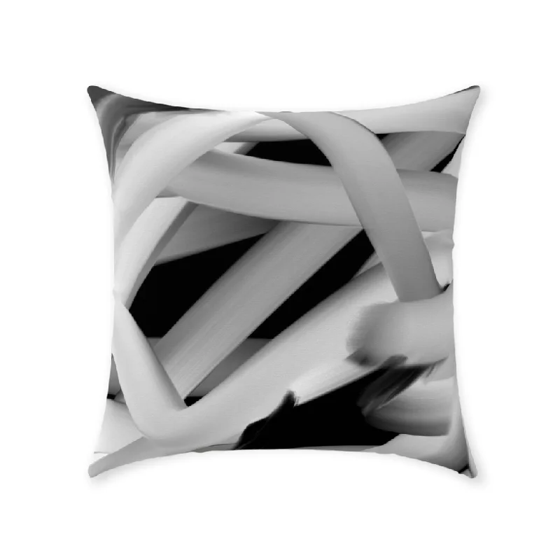 Black and White Throw Pillow - Open Box