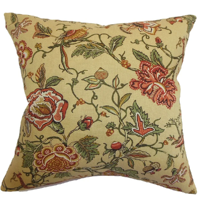 Rewa Floral Euro Sham Vintage