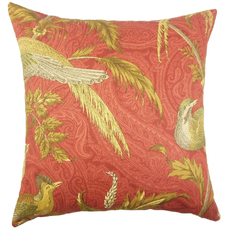 Ikaterina Graphic Euro Sham Red