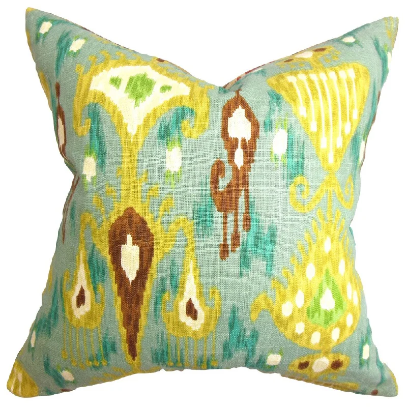 Hartigan Ikat Euro Sham Yellow