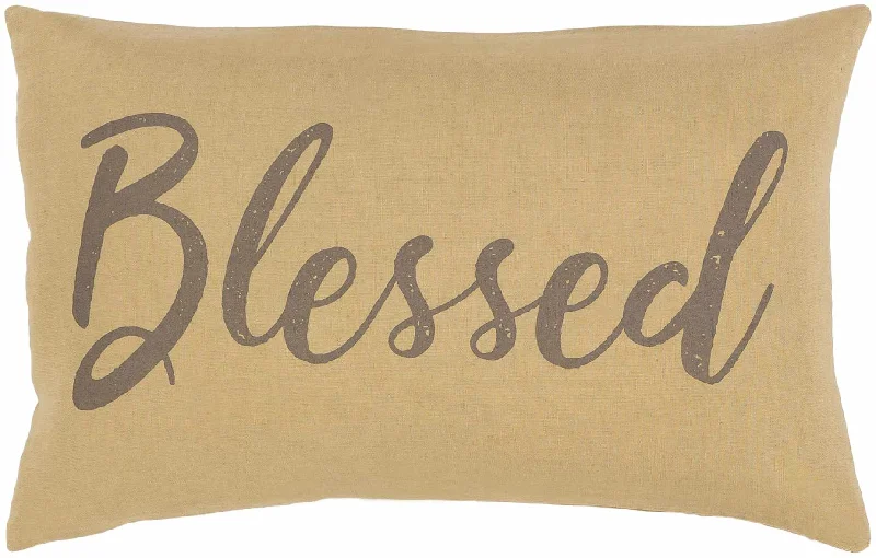 Irvinestown Tan Blessed Lumbar Pillow - Clearance