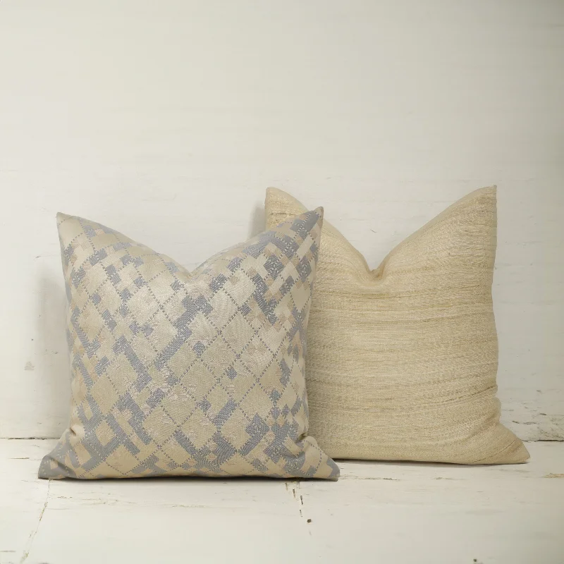 Woven Stories Collection - Raw Silk Throw Pillow Cover