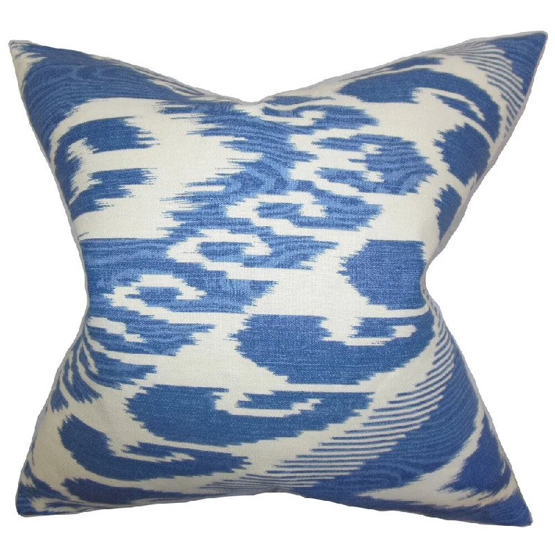 Fernande Ikat Euro Sham Blue