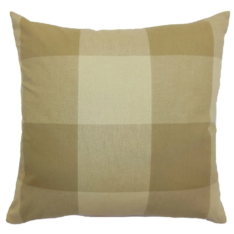 Kalen Plaid Euro Sham Oatmeal