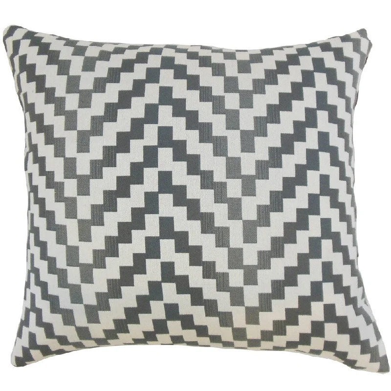 Dhiren Geometric Euro Sham Zinc