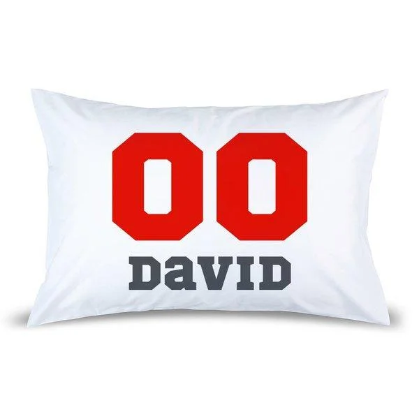 Sports Number Pillow Case