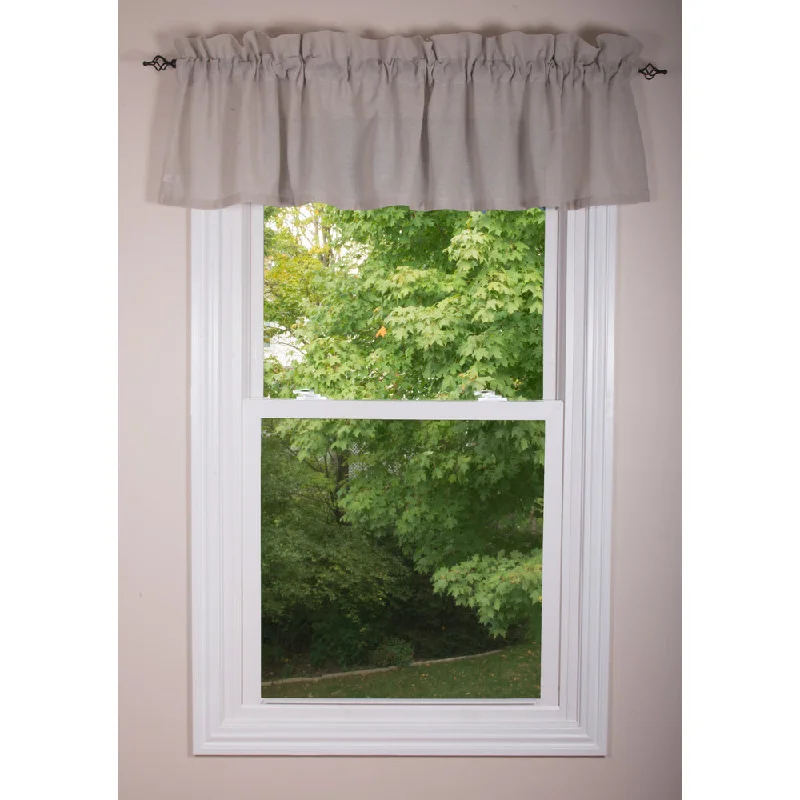 Heirloom Valance Grey Unlined VL010083