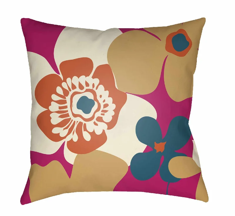 Gigaquit Retro Floral Throw Pillow