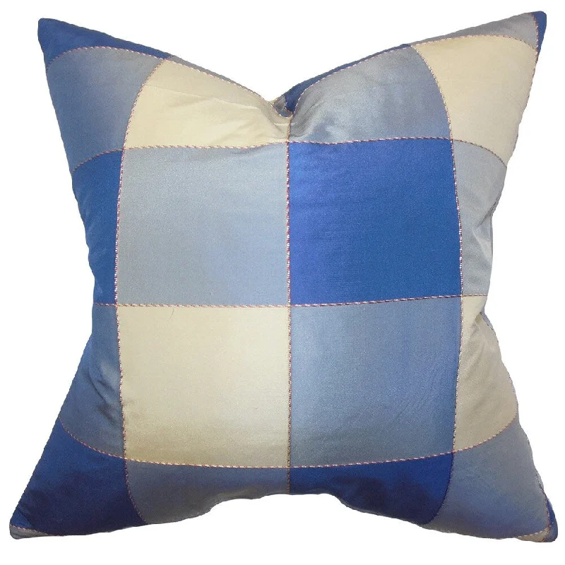 Keats Plaid Euro Sham Blue